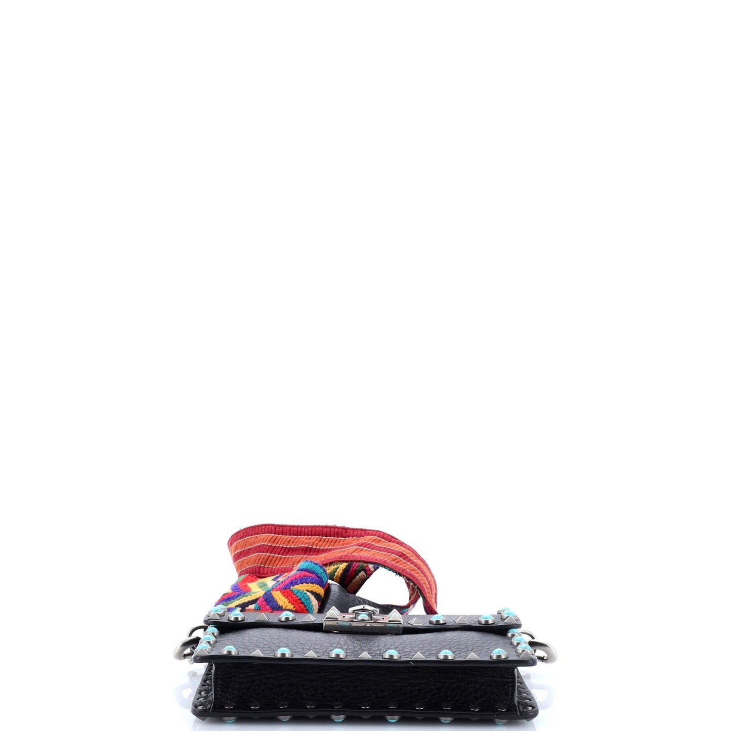 Valentino Garavani Rolling Rockstud Crossbody Bag Leather With Cabochons Small