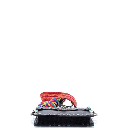 Valentino Garavani Rolling Rockstud Crossbody Bag Leather With Cabochons Small