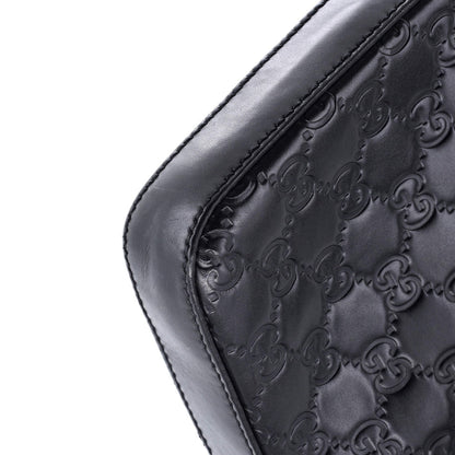 Gucci Signature Zip Messenger Bag Guccissima Leather Small