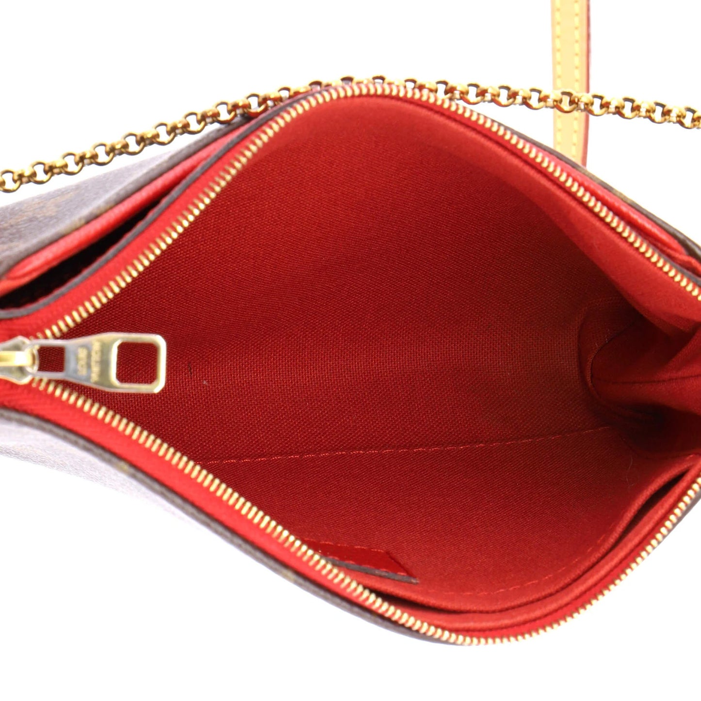 Louis Vuitton Pallas Clutch Monogram Canvas With Leather