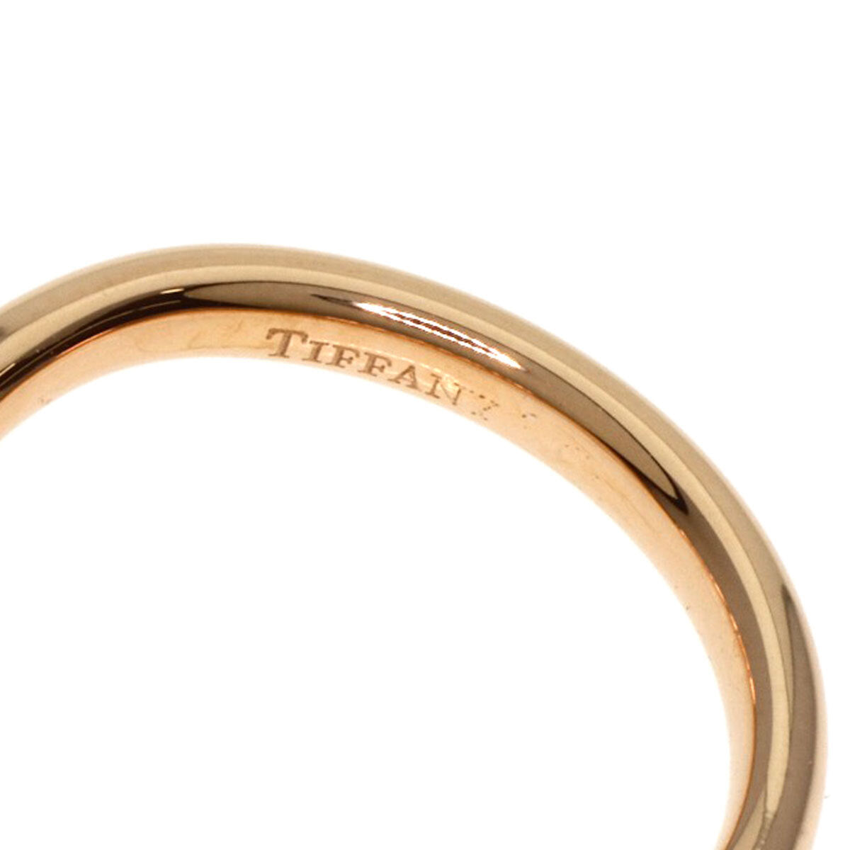 TIFFANY&Co.   Ring Curved Band 1P Diamond K18