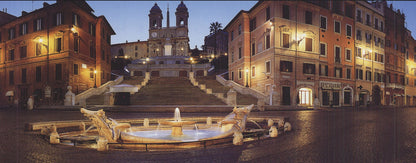Emmanuele Brambilla Rome, Panoramic View Of Piazza Di Spagna,