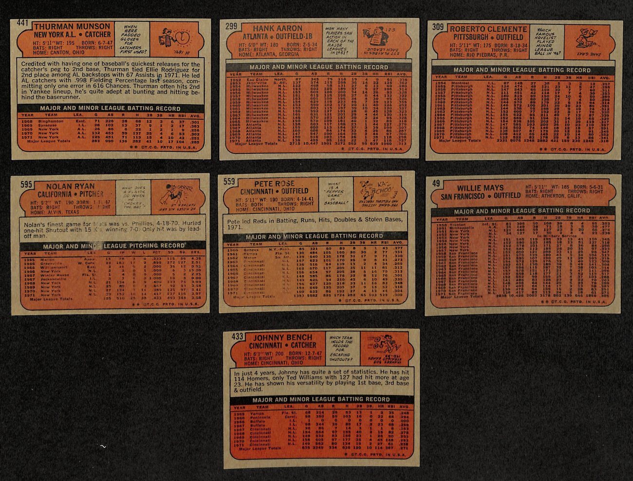 1972 Topps Baseball Complete Set (787)