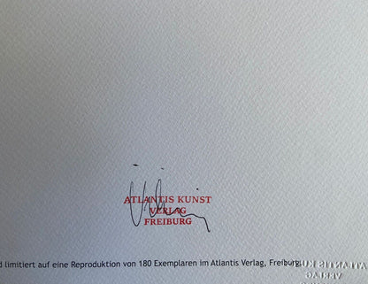 Josef Albers Lithograph Numbered Hand Signed Op Coa Stamped