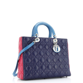 Christian Dior Lady Dior Bag Cannage Quilt Lambskin Large