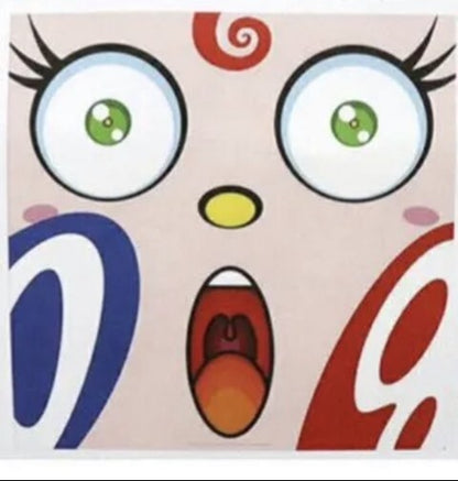 We are square funny limited edition autographed poster by Takashi Murakami