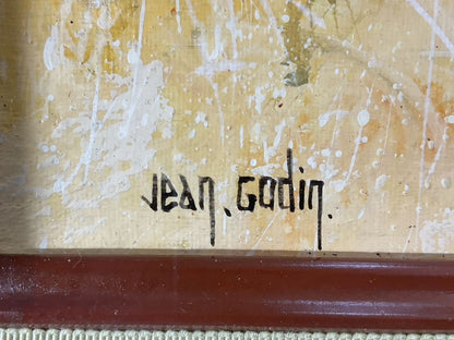 Jean Godin "Solitude Dautomne" Original Oil Painting On Canvas Signed 20F