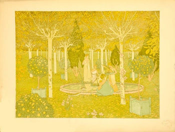Latenay Estampe Moderne 1897 Original Vintage French Poster Le Parc