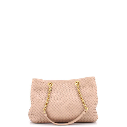 Bottega Veneta Double Chain Tote Intrecciato Nappa Medium