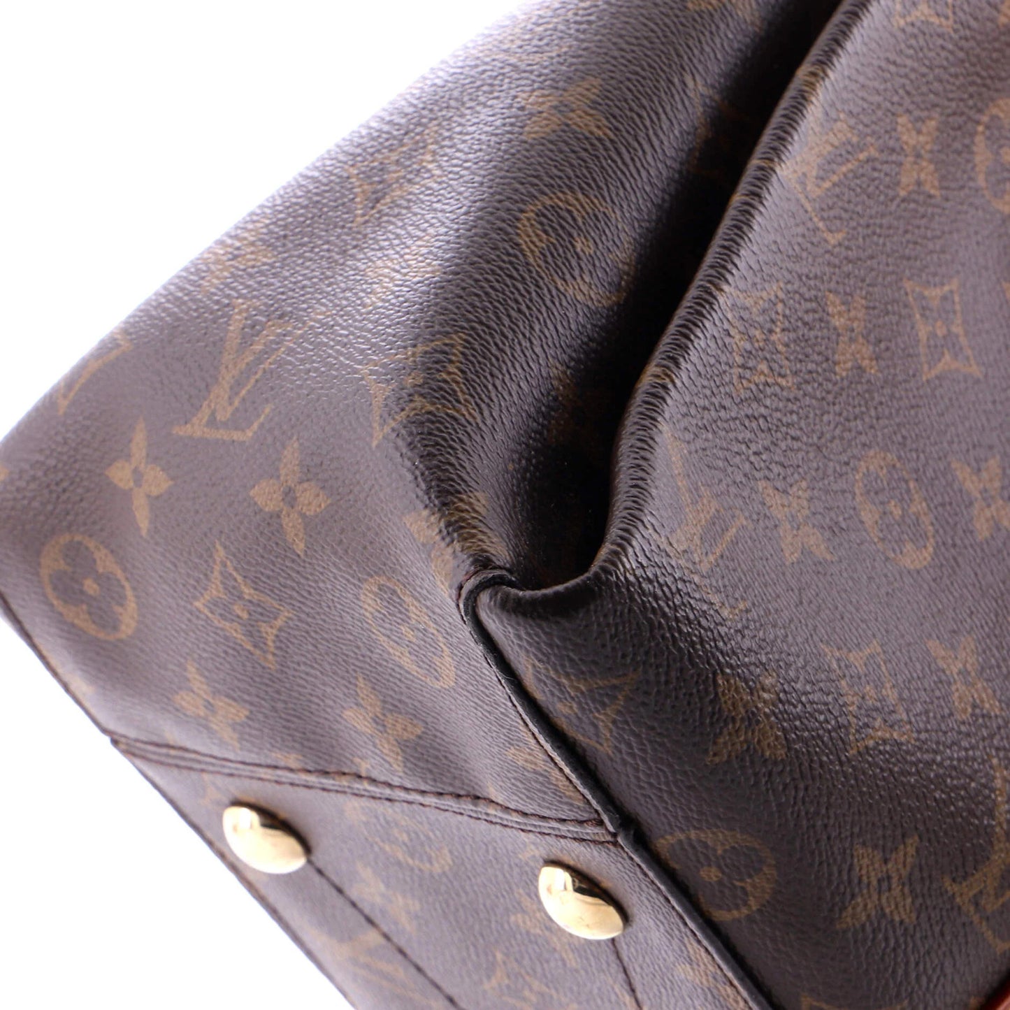 Louis Vuitton Soufflot Tote Monogram Canvas With Leather Mm