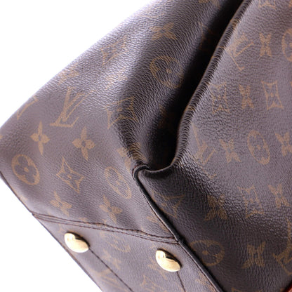 Louis Vuitton Soufflot Tote Monogram Canvas With Leather Mm