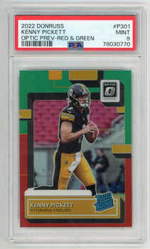 Kenny Pickett 2022 Donruss Optic Prev- Red &