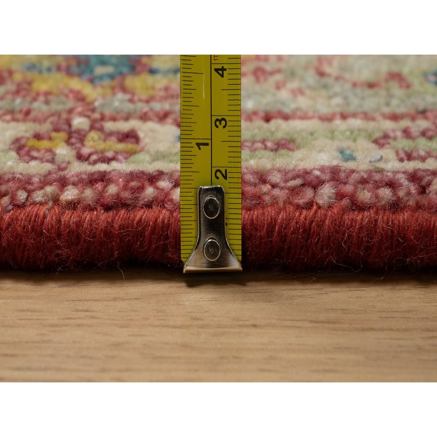 6'X8'10" Savvy Red Antiqued Oushak Reimagined 100% Wool Hand Knotted Rug