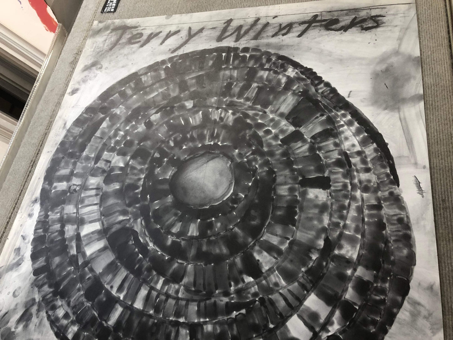 Terry Winters Untitled " Offset Lithograph Contemporary Black