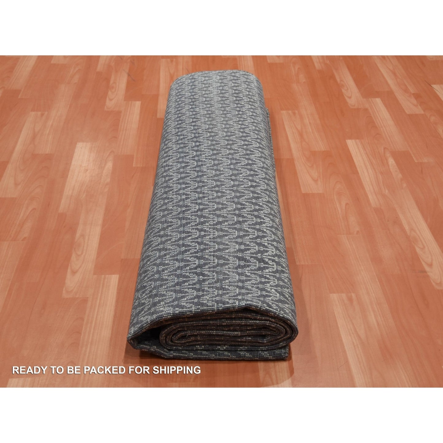 8'X10' Black Pure Raised Silk Hand Knotted Repetitive Pattern Wool Rug