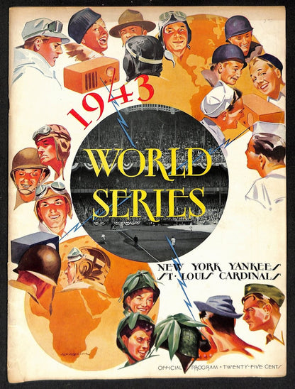 World Series Program 1943 St Louis Cardinals vs New York Yankees