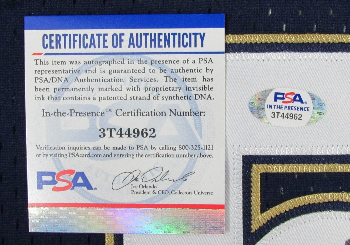 Jeff Bagwell Hof Autographed Mitchell & Ness Blue