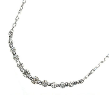 Vendome Necklace Diamond K10 750 White Gold