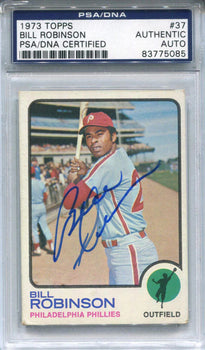 Bill Robinson Autographed 1973 Topps Card
