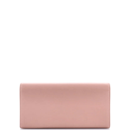 Saint Laurent Classic Monogram Tassel Clutch Leather Long