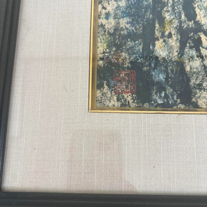 Kong Baiji (China) - Meditation Unique Oil Stick On Paper Original Painting
