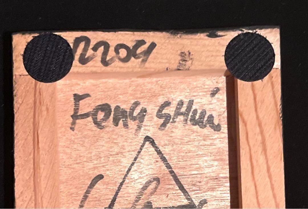 Andy Lakey - Archangel Michael Original Textured Painting On Wood Signed Framed