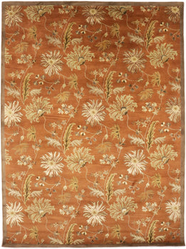 10X13 Ft Hand-Tufted Oriental Rug Floral Design