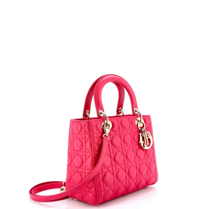 Christian Dior Lady Dior Bag Cannage Quilt Lambskin Medium