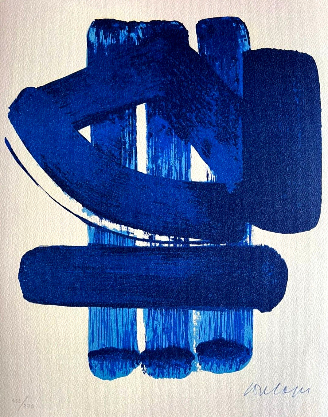 Pierre Soulages Coa Signed Op Numbered In Pencil Limited 275Exe