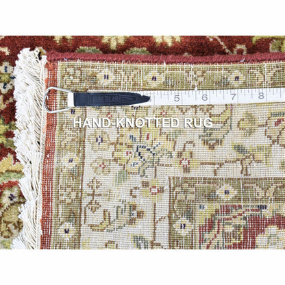 2'6"X17'10" Rust Red Kishoon Revival Wool Hand Knotted Xl Runner Rug