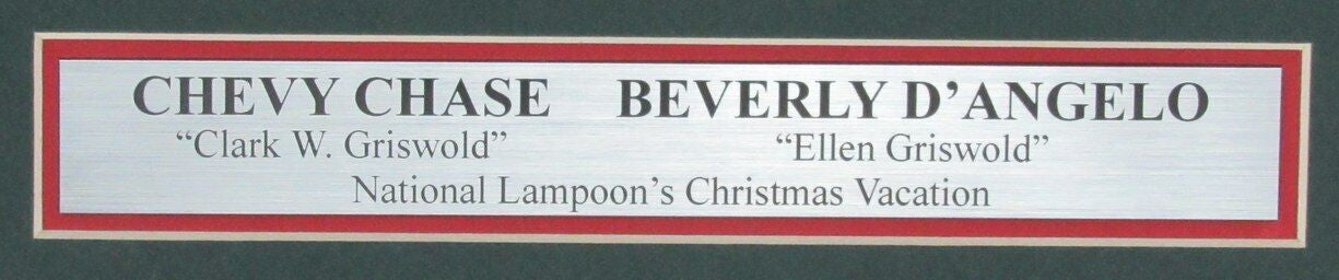 Chevy Chase/Beverly D'Angelo Autographed 11X14 Photo Framed Jsa