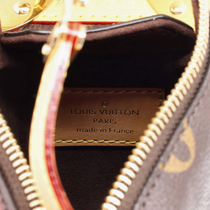 Louis Vuitton Side Trunk Handbag Monogram Canvas Pm