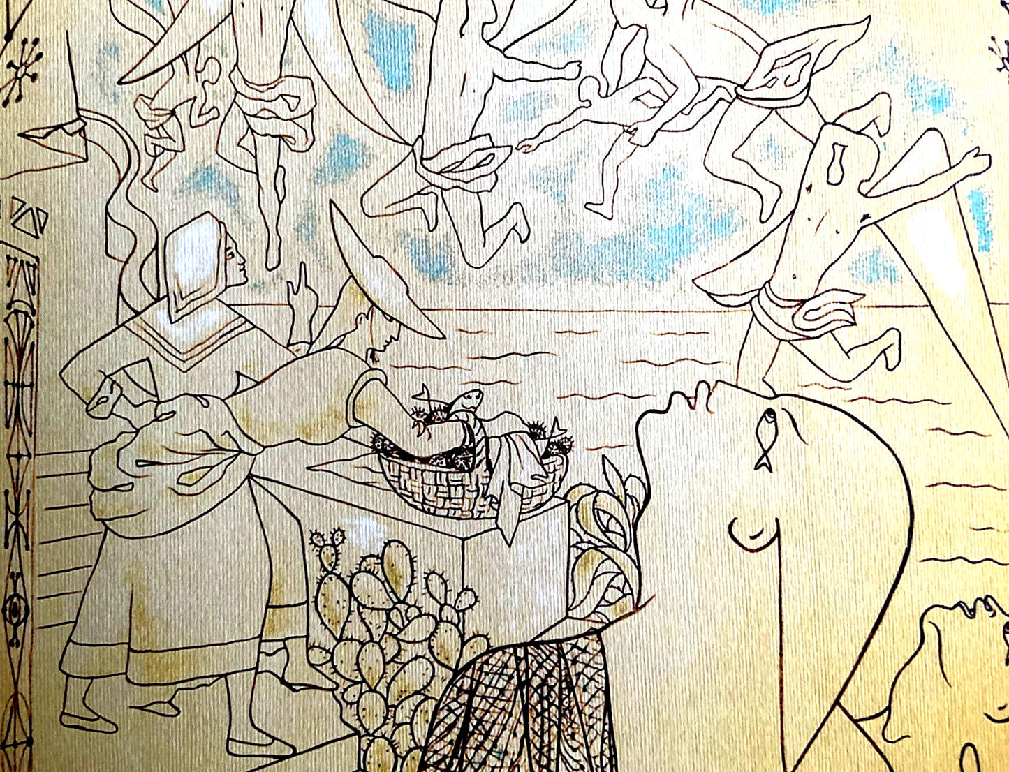 Jean Cocteau Lithograph 1965 Numbered Signed