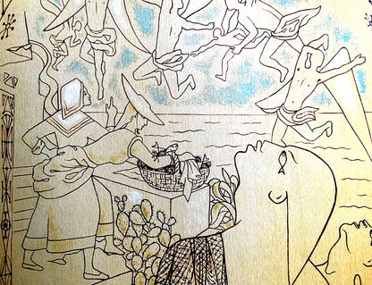 Jean Cocteau Lithograph 1965 Numbered Signed