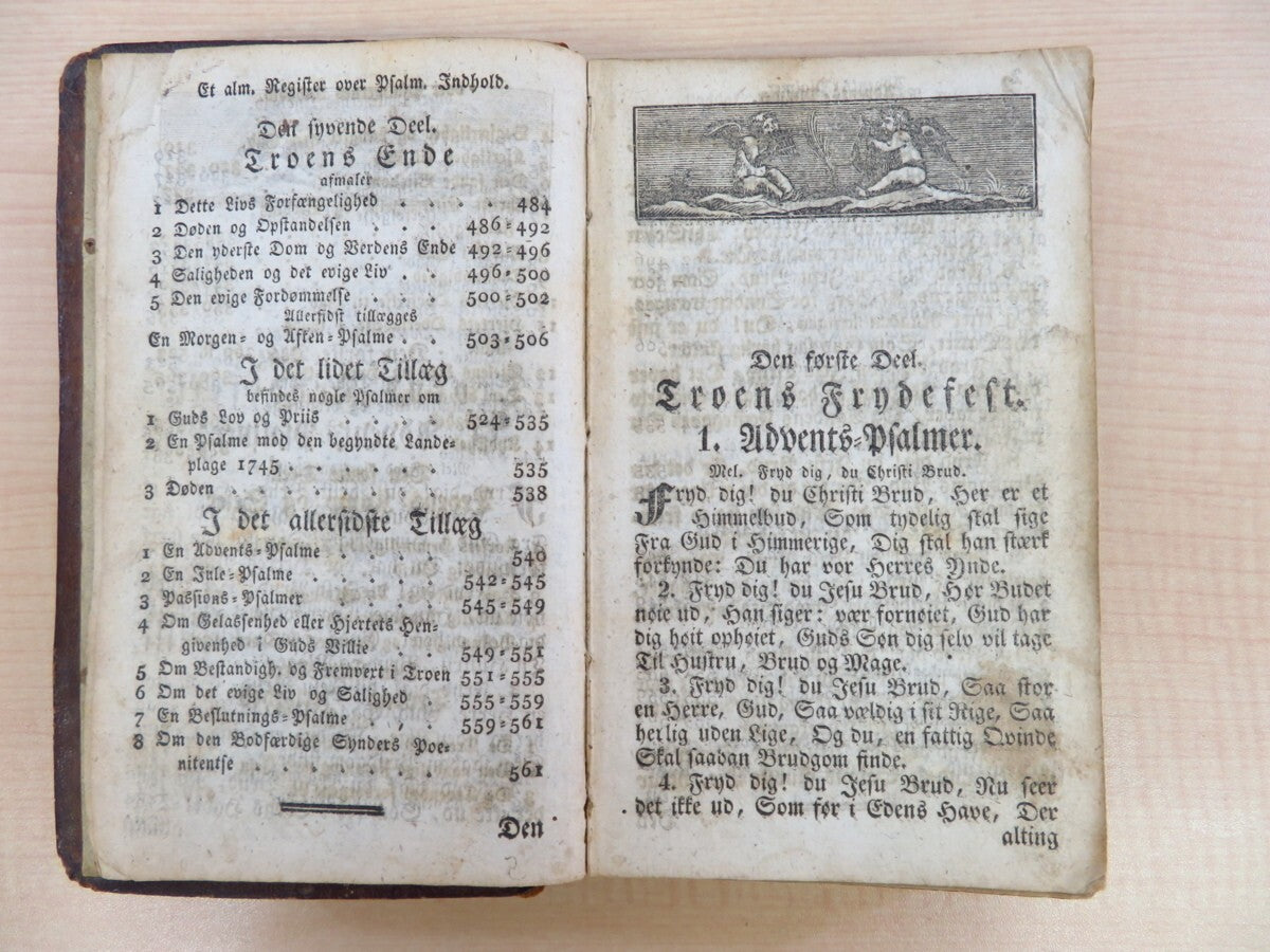 Hans Adolph Brorson ?Troens Rare Klenodie?, 1834, First Edition, Danish Hymnal