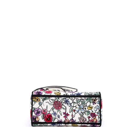 Christian Dior Lady D-Lite Bag Embroidered Canvas Medium