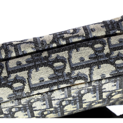 Canvas Christian Dior Double Zip Crossbody Pouch Oblique