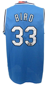 Larry Bird Hof Signed/Auto Blue Nike Basketball Jersey Indiana Psa/Dna 200503