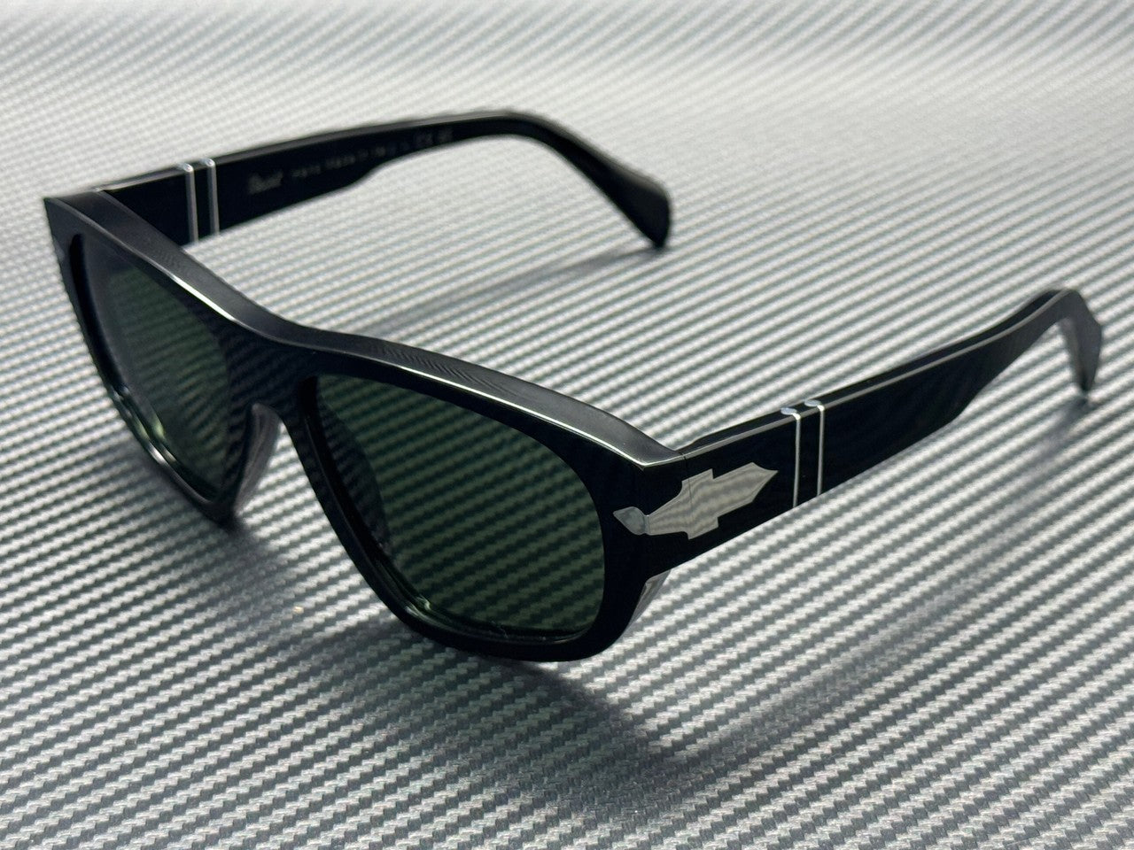 Men's Black Green Sunglasses 31 58 95 PERSOL PO0050S