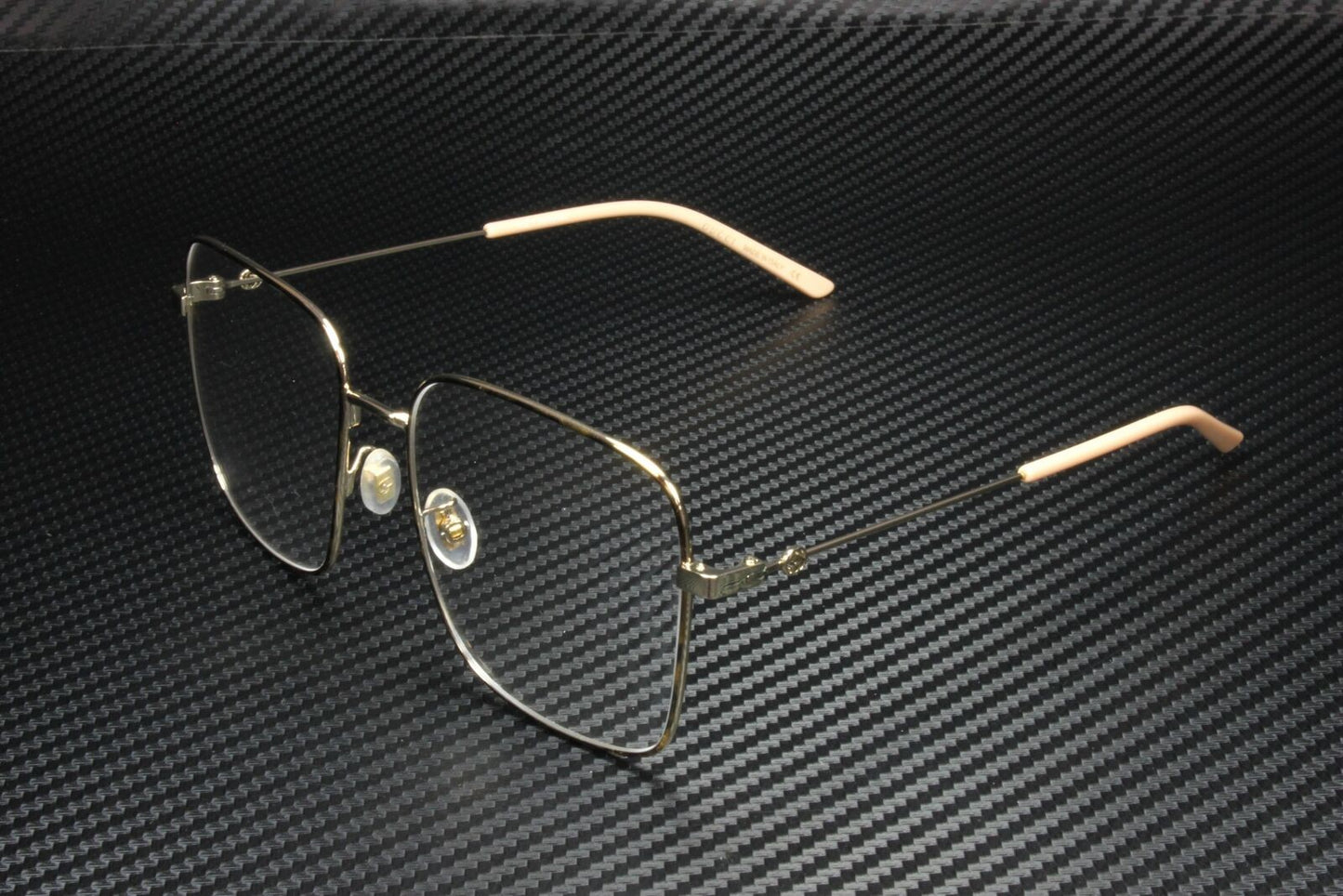 GUCCI GG0445O 003 Gold Women's Authentic Eyeglasses Frame 56 mm