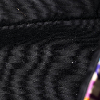 Saint Laurent Jamie Flap Bag Quilted Printed Silk Medium