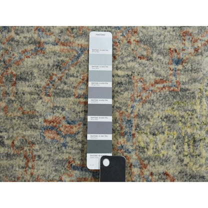 8'10"X12' Colorful Modern Salt And Pepper Design Wool Hand Knotted Rug