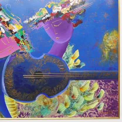 Lee White "Figurative" Large Mixed Media Ltd Ed 2000 Signed Contemporary Art