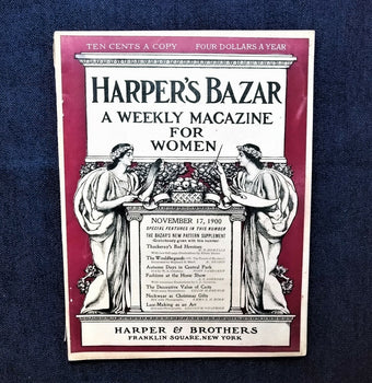 Harper'S Bazar Magazine - November 1900 - Antique