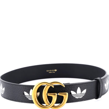 Gucci X Adidas Gg Marmont Belt Printed Leather