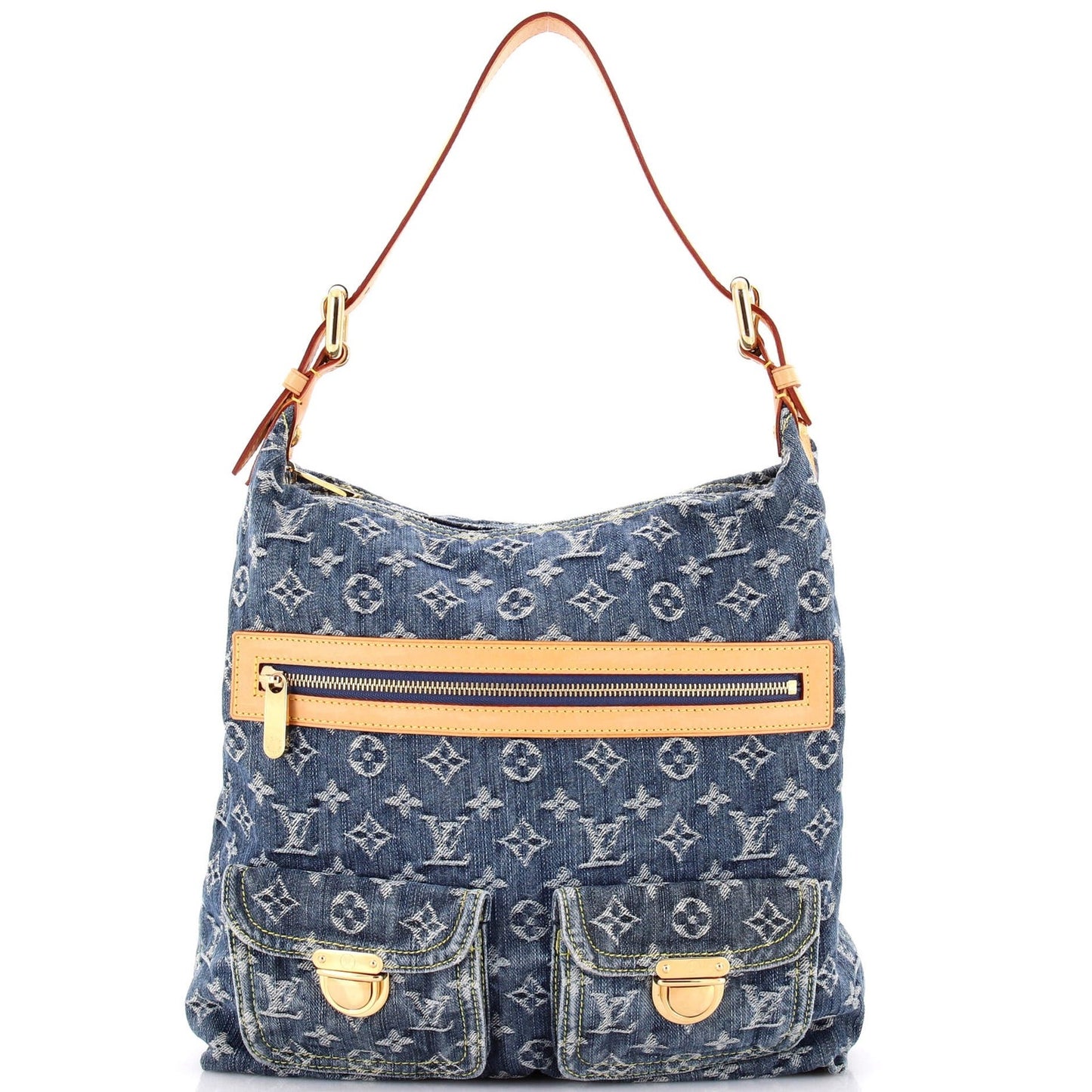 Louis Vuitton Baggy Handbag Denim Gm