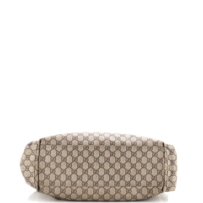 Gucci Diaper Bag Gg Coated Canvas