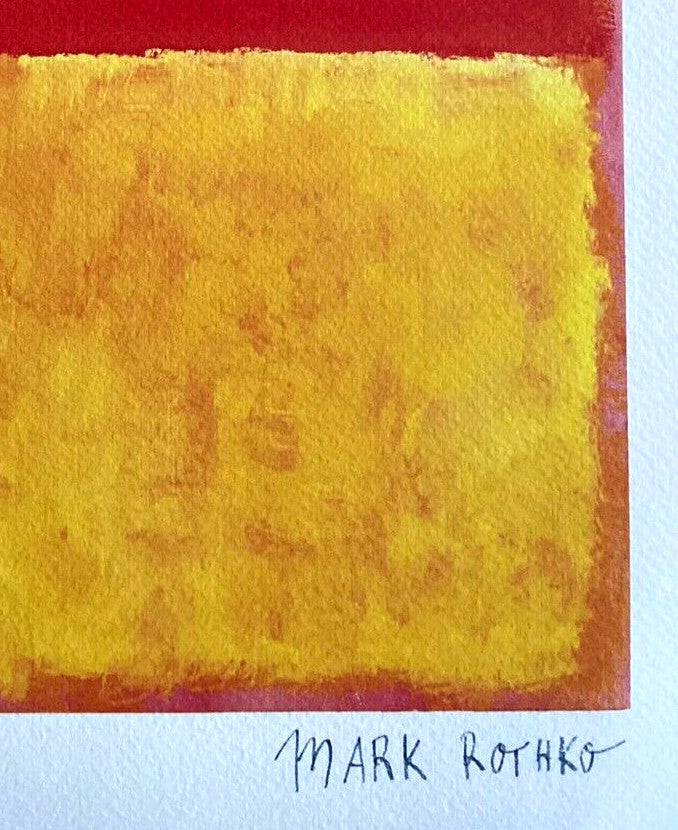 Mark Rothko Lithograph Coa Signed Op And Numbered