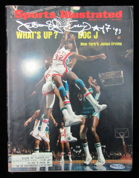 Julius Erving Hof Signed 1/14/74 Sports Illustrated Magazine 76Ers Uda 199490