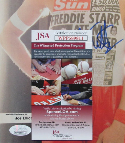 Joe Elliot Autographed Magazine 8X10 Photo Def Leppard Jsa